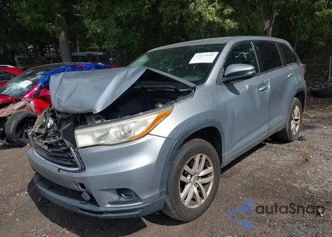 2014 Toyota Highlander Le from USA, damaged, VIN 5TDZARFH0ES008867